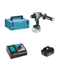 Perceuse-visseuse 18V DDF492ZJ + 1 batterie BL1850B 18V 5 Ah + chargeur rapide DC18RC MAKITA