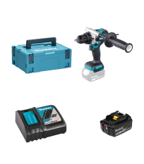 Perceuse-visseuse à percussion 18V DHP492ZJ + 1 batterie BL1850B 18V 5 Ah + chargeur rapide DC18RC MAKITA