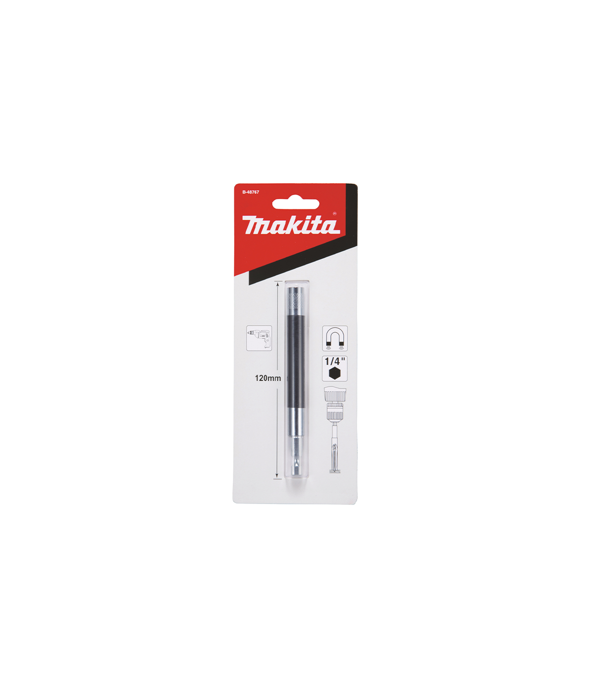 Porte embout 1/4" 120mm avec guide vissage MAKITA