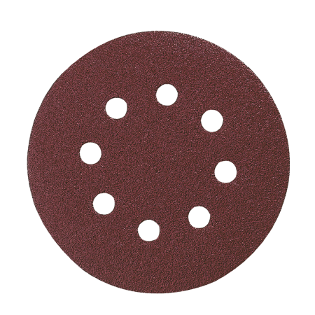 Lot de 10 disques abrasifs Ø125mm auto-agrippant 8 trous MAKITA