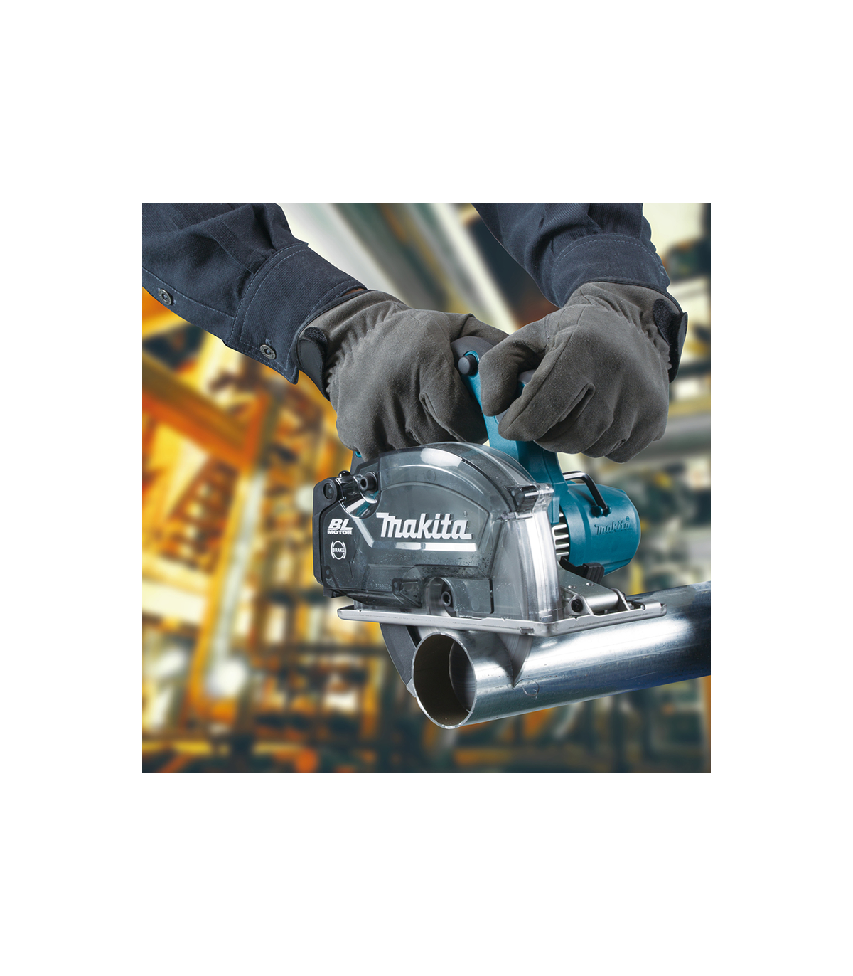 Scie circulaire à métaux 18V Ø150 mm DCS553ZJ + 1 batterie BL1850B 18V 5 Ah + 1 chargeur rapide DC18RC MAKITA