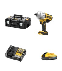 Boulonneuse 18V 1/2" DCF961NT-XJ + 1 batterie 18V 5 Ah POWERSTACK + 1 chargeur DCB1104-QW DEWALT