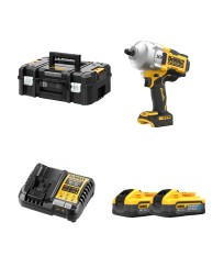 Boulonneuse 18V 1/2" DCF961NT-XJ + 2 batteries 18V 5 Ah POWERSTACK + 1 chargeur DCB1104-QW DEWALT