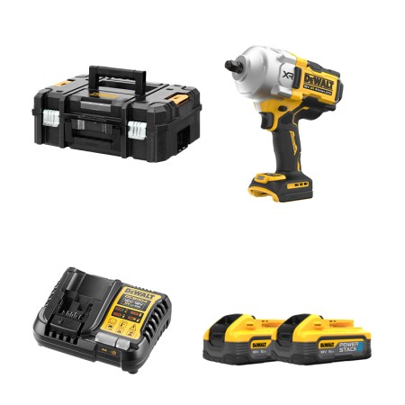 Boulonneuse 18V 1/2" DCF961NT-XJ + 2 batteries 18V 5 Ah POWERSTACK + 1 chargeur DCB1104-QW DEWALT