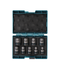 Coffret de 9 douilles 1/2" 8 à 24mm IMPACT BLACK MAKITA