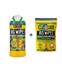 Boite de 80 lingettes multi surfaces + recharge de 80 lingettes BIG WIPES