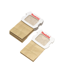 Lot de 5 sacs en papier pour boîte à poussière de ponceuse MAKITA