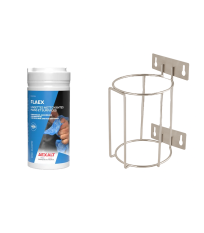 Pack support mural pour lingettes + lingettes nettoyantes mains et surfaces FLAEX AEXALT