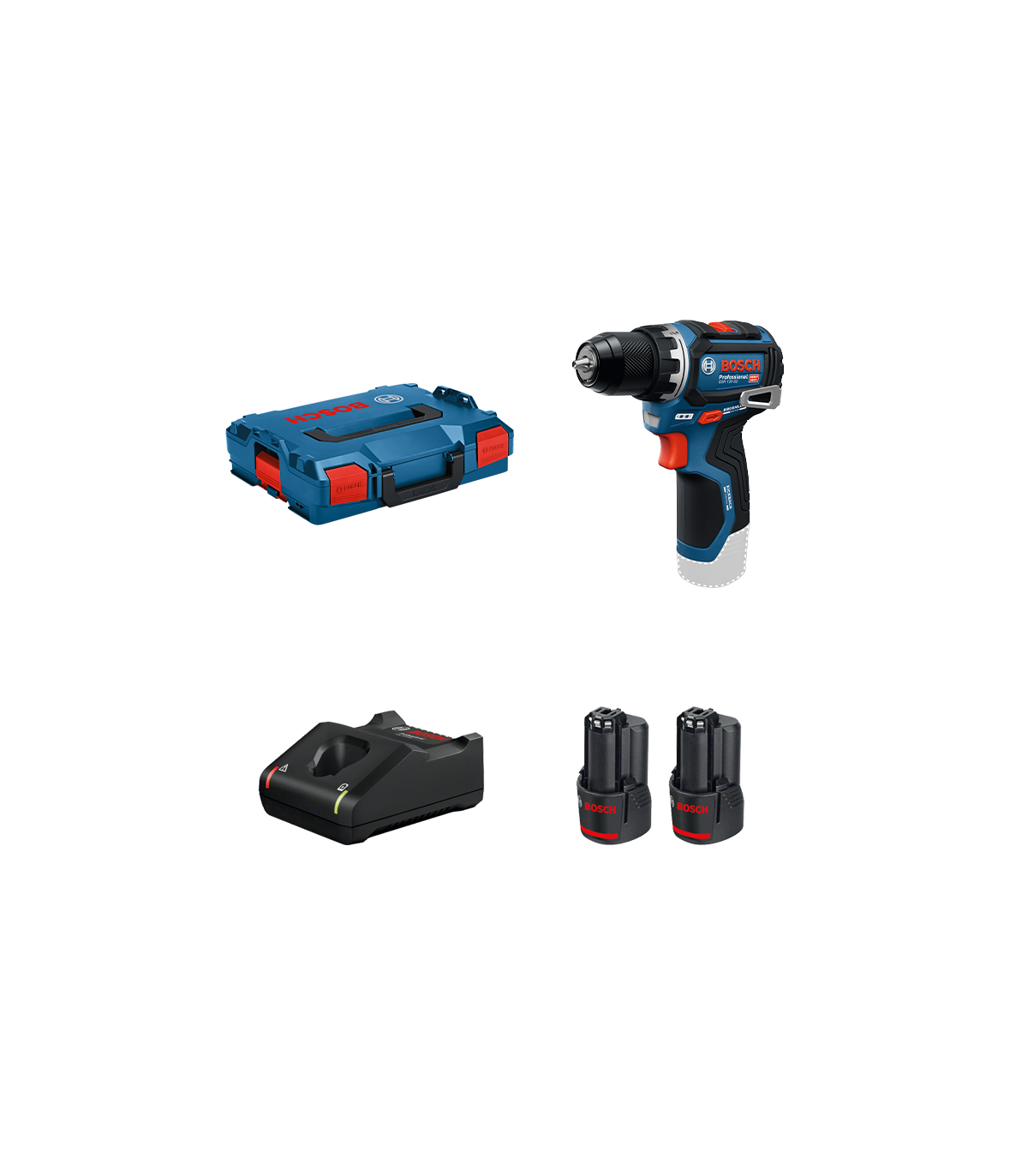 Perceuse visseuse GSR 12V-32 + 2 batteries 12V 3 Ah + 1 chargeur GAL 12V-40 BOSCH
