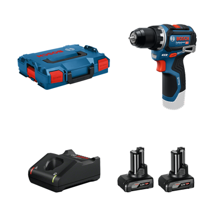 Perceuse visseuse GSR 12V-32 + 2 batteries 12V 6 Ah + 1 chargeur GAL 12V-40 BOSCH