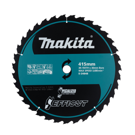 Lame de scie circulaire EFFICUT Bois Ø415 mm 35 dents MAKITA