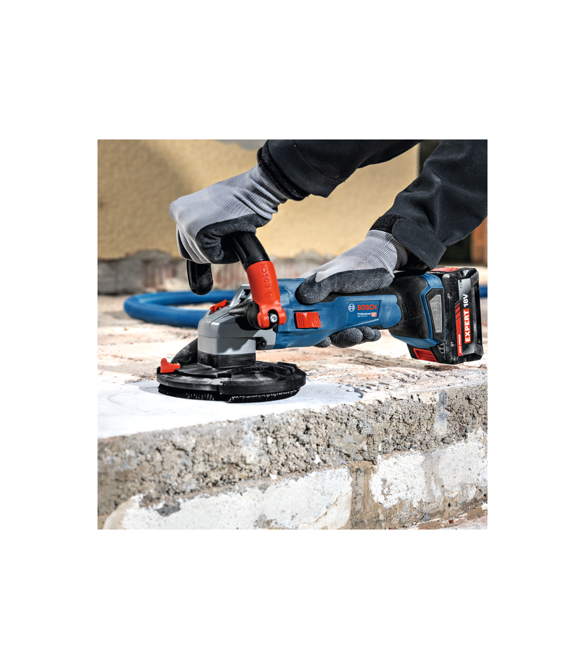 Ponceuse à béton Ø125 mm GBR 18V-15 S + 1 batterie ProCore 18V 5,5 Ah + 1 Chargeur GAL 1880 CV BOSCH