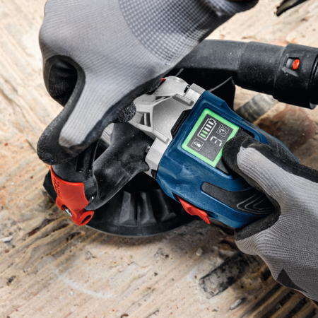 Ponceuse à béton Ø125 mm GWS 18V-15 S + 2 batteries ProCore 18V 5,5 Ah + 1 Chargeur GAL 1880 CV BOSCH