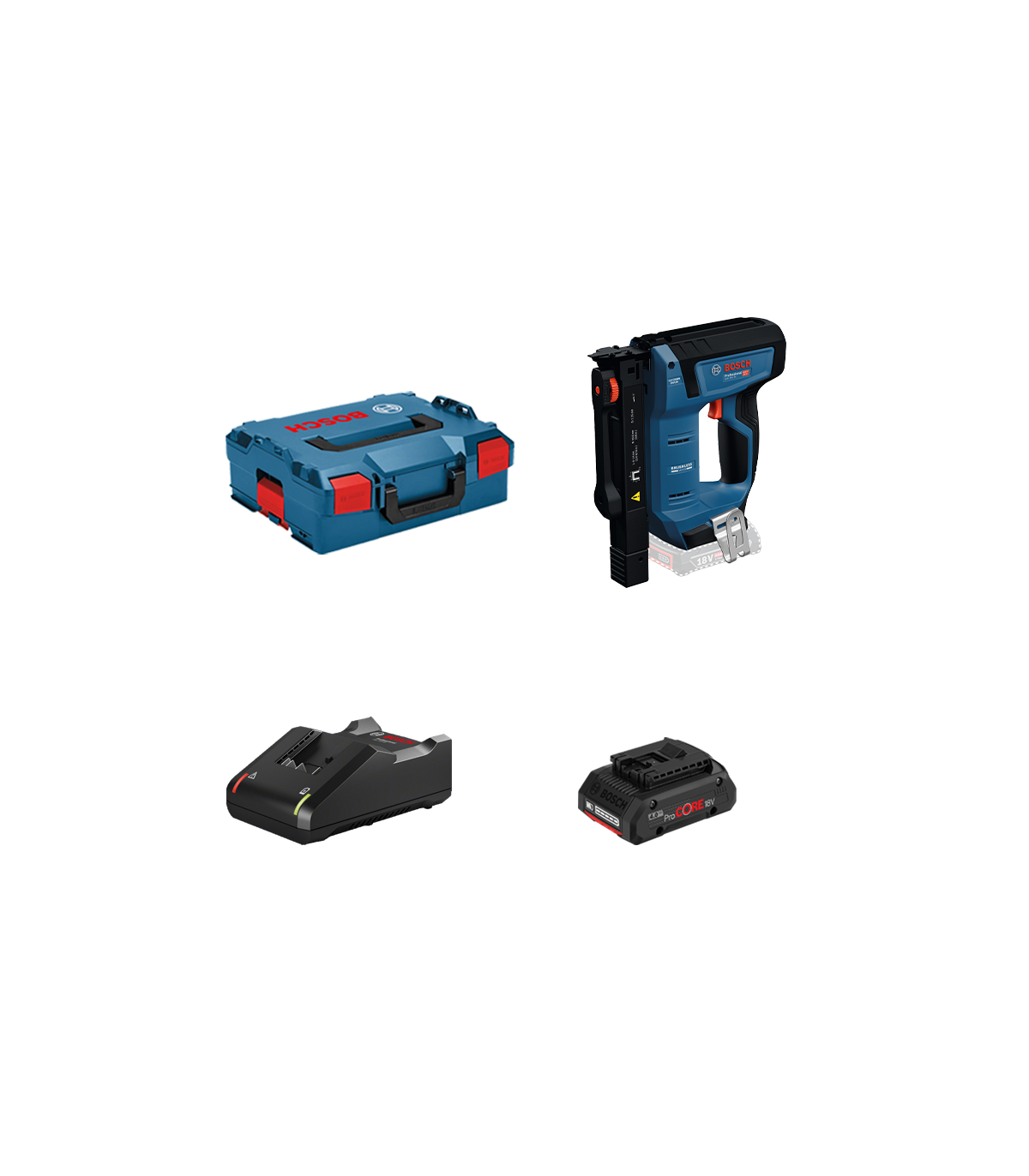 Agrafeuse GTH 18V-14 + 1 batterie ProCore 18V 4 Ah + 1 Chargeur GAL 18V-40 BOSCH
