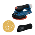 Ponceuse excentrique Ø150 mm GEX 12V-150-3 + 2 batteries 12V 3 Ah + 1 chargeur GAL 12V-40 BOSCH