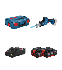 Scie sabre GSA 18V-24 + 2 batteries GBA 18V 4 Ah + 1 chargeur GAL 18V-40 BOSCH