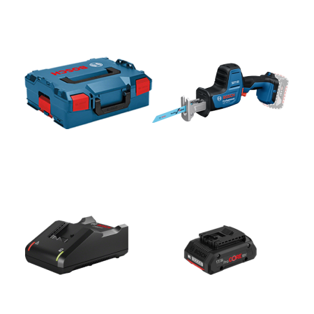 Scie sabre GSA 18V-24 + 1 batterie ProCore 18V 4 Ah + 1 chargeur GAL 18V-40 BOSCH