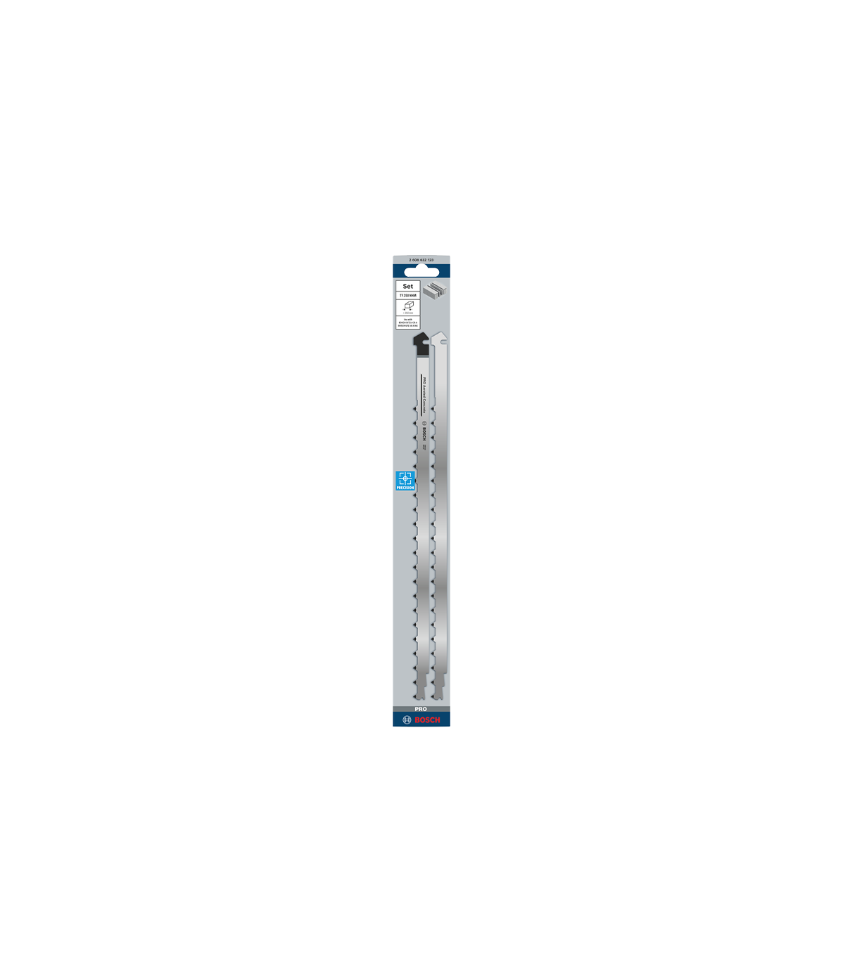 Lot de 2 lames de scie TF 350 NHM Béton cellulaire BOSCH