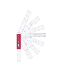 Fausse équerre octogonale 8 en 1 pliable 400 x 150 mm BMI