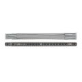 Mètre pliant en aluminium noir 2m BMI