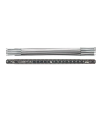 Mètre pliant en aluminium noir 2m BMI