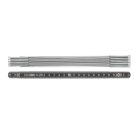 Mètre pliant en aluminium noir 2m BMI