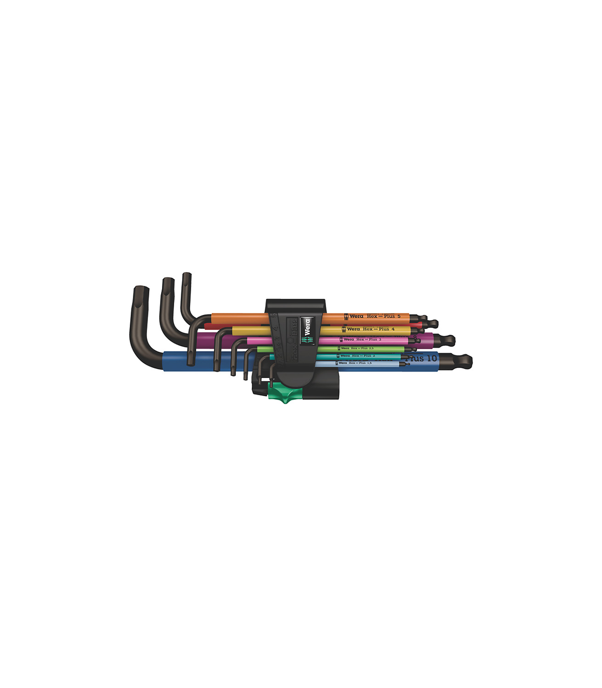 Jeu de 9 clés allen 950/9 Hex-Plus Multicolour WERA