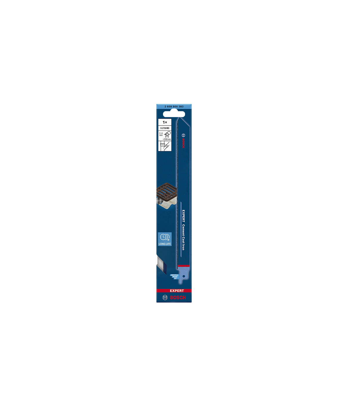 Lame de scie sabre 250mm EXPERT Cement Cast Iron S 1750 RD BOSCH