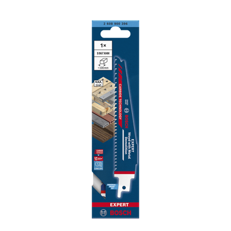Lame de scie sabre 150mm EXPERT Wood with Metal Demolition S 967 XHM BOSCH