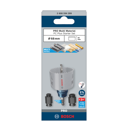 Kit de démarrage  pour scie trépan PRO Multi Material PC Plus 68 mm BOSCH
