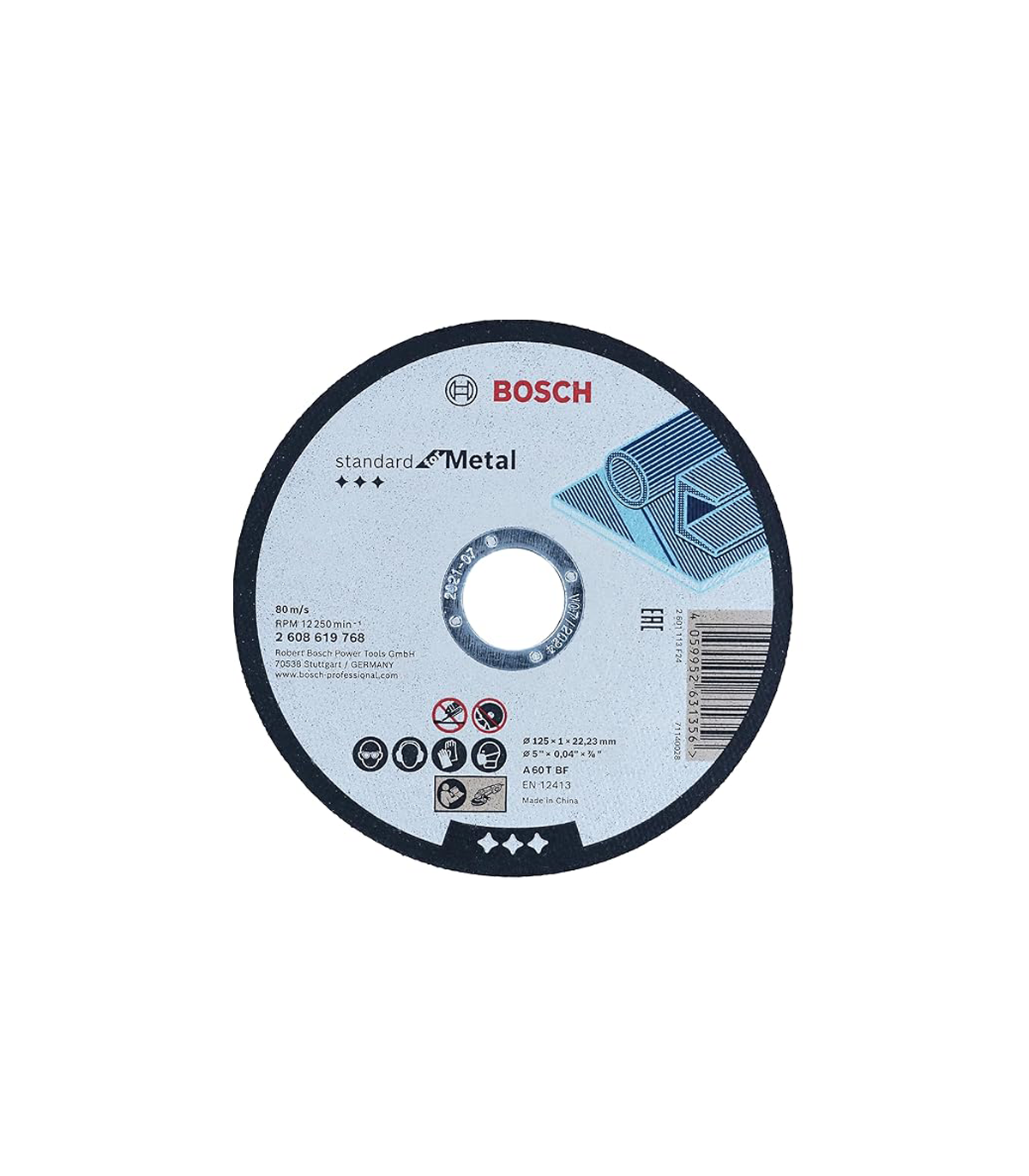 Lot de 100 disques à tronçonner métal Ø 125 mm BOSCH