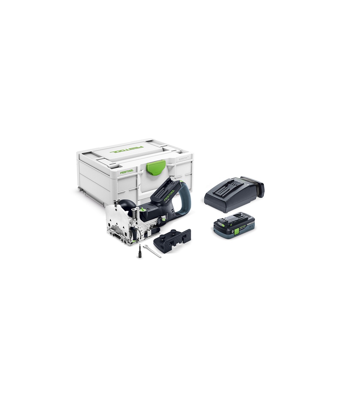 Fraiseuse DOMINO DFC 500 E-Basic + 1 batterie 18V 4 Ah + 1 chargeur TCL 6 FESTOOL