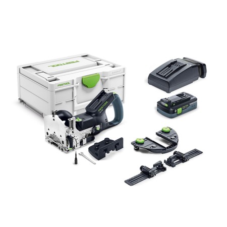 Fraiseuse DOMINO DFC 500 E-Basic + 1 batterie 18V 4 Ah + 1 chargeur TCL 6 + accessoires FESTOOL