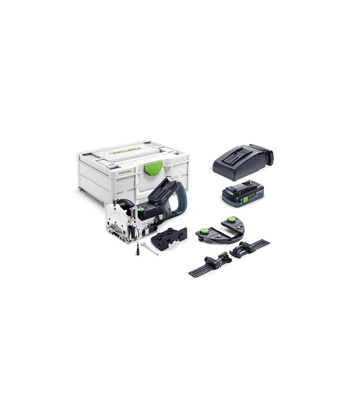 Fraiseuse DOMINO DFC 500 E-Basic + 1 batterie 18V 4 Ah + 1 chargeur TCL 6 + accessoires FESTOOL