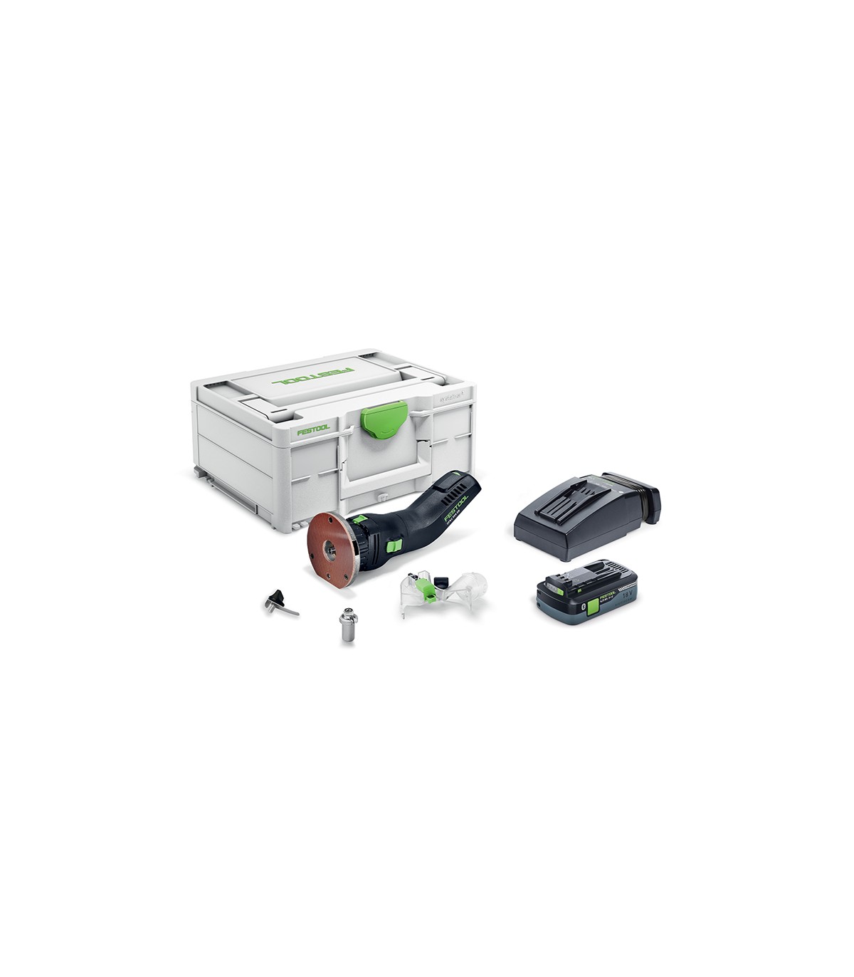 Affleureuse OFKC 500 R3 EB-Basic + 1 batterie 18V 4 Ah + 1 Chargeur TCL 6 FESTOOL