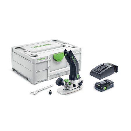Affleureuse MFKC 700 EB-Basic + 1 batterie 18V 4 Ah + 1 chargeur TCL 6 FESTOOL