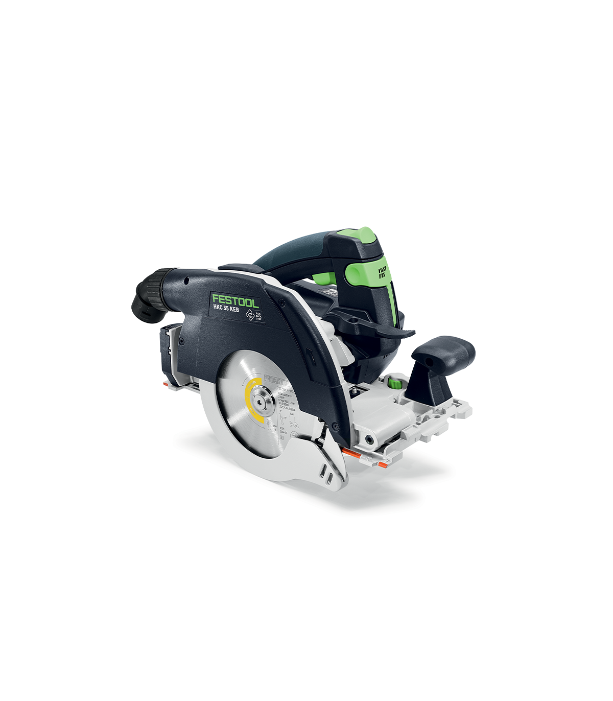 Scie circulaire à capot basculant Ø160 mm 18V HKC 55 KEB-Basic + 2 batteries 18V 5 Ah + 1 chargeur TCL 6 + 1 rail de guidage FSK