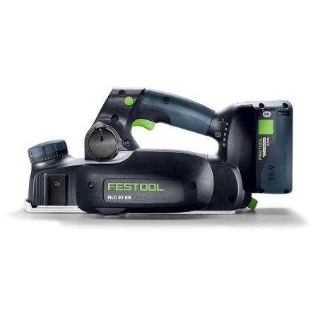 Rabot HLC 82 EB-Basic-Set + 2 batteries 18V 5 Ah + 1 chargeur TCL 6 FESTOOL
