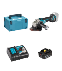 Meuleuse Ø125 mm 18V DGA506ZJ + 1 batterie BL1850B 18V 5 Ah + 1 chargeur rapide DC18RC MAKITA