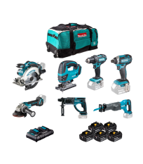 Pack 7 outils 18 V DLX7013PT1 MAKITA (DDF482 + DTD152 + DGA504 + DSS610 + DHR202 + DJR186 + DJV180)