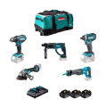 Pack 5 outils 18V DLX5013PT MAKITA (DDF482 + DTD152 + DGA504 + DHR202 + DJR186)