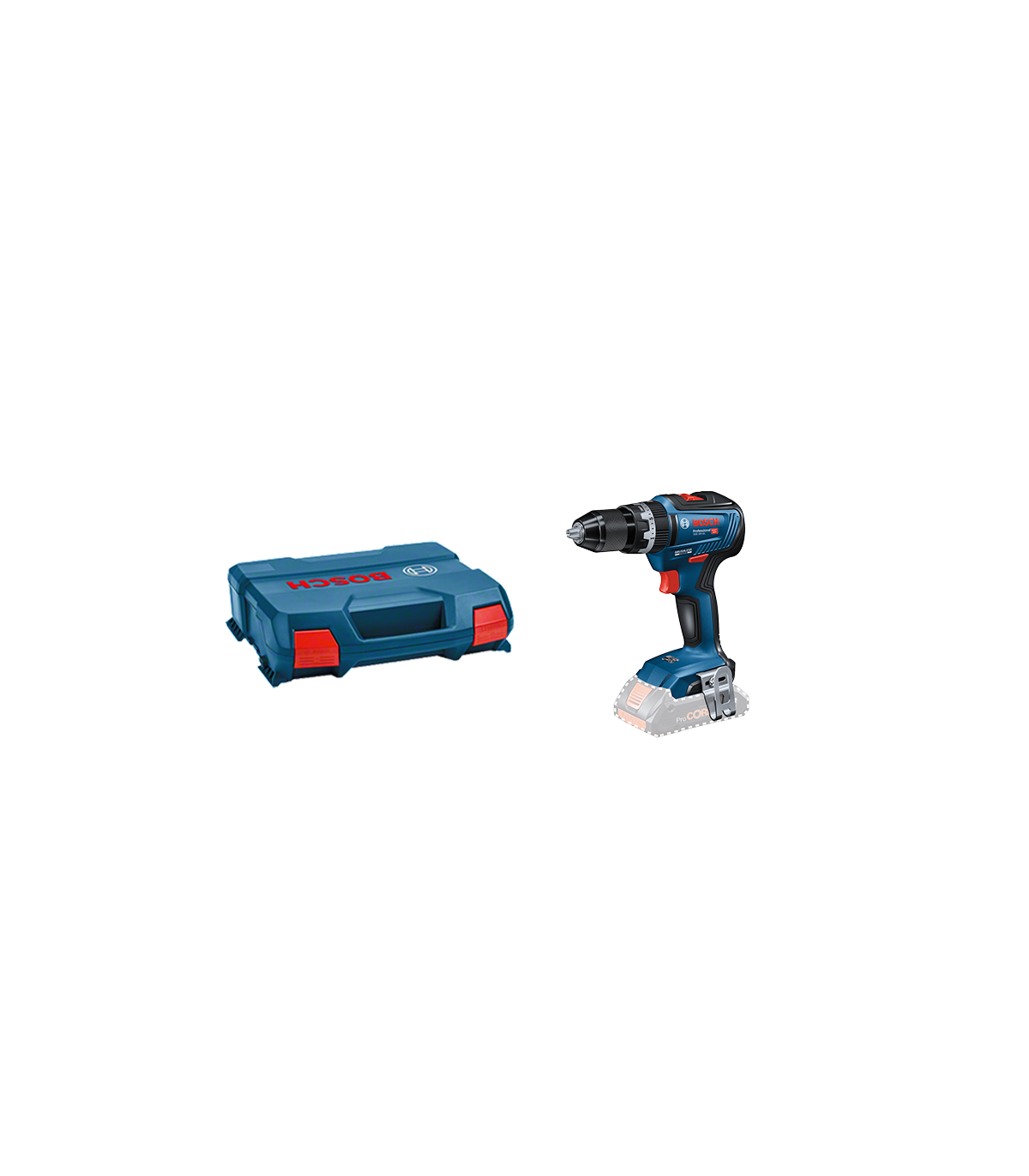 Perceuse-visseuse à percussion GSB 18V-55 en coffret L-CASE BOSCH