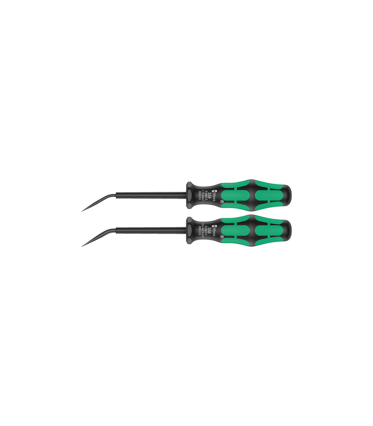 Jeu de 2 actionneurs pour bornier Kraftform Plus 338/2 WERA