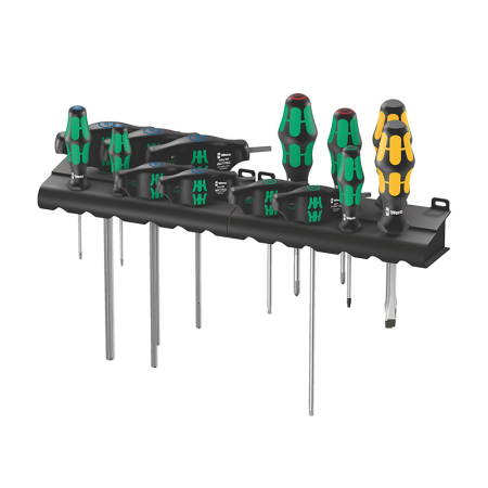 Jeu de 14 tournevis Hex, Torx, à fente et Phyllips WERA