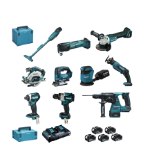 Pack 10 outils 18V LOT0309 MAKITA
