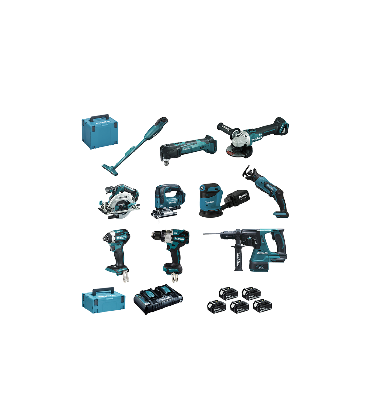 Pack 10 outils 18V LOT0309 MAKITA