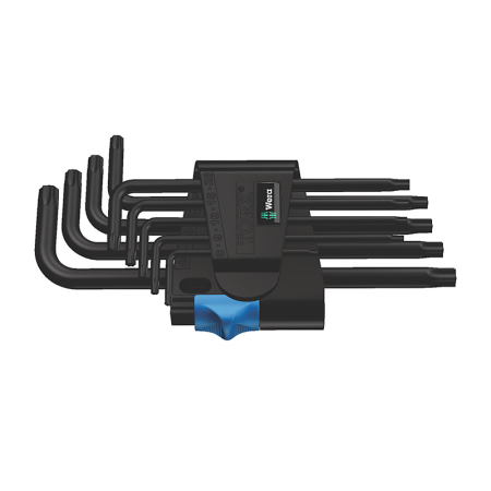 Jeu de 9 clés mâles coudées BlackLaser TORX 967/9 WERA