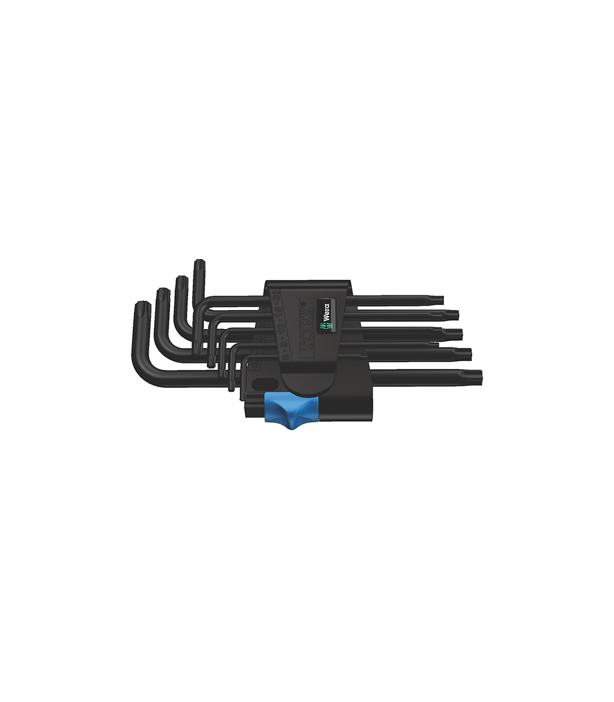 Jeu de 9 clés mâles coudées BlackLaser TORX 967/9 WERA