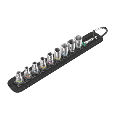 Jeu de 9 douilles Zyklop 1/4" Belt A 4 WERA