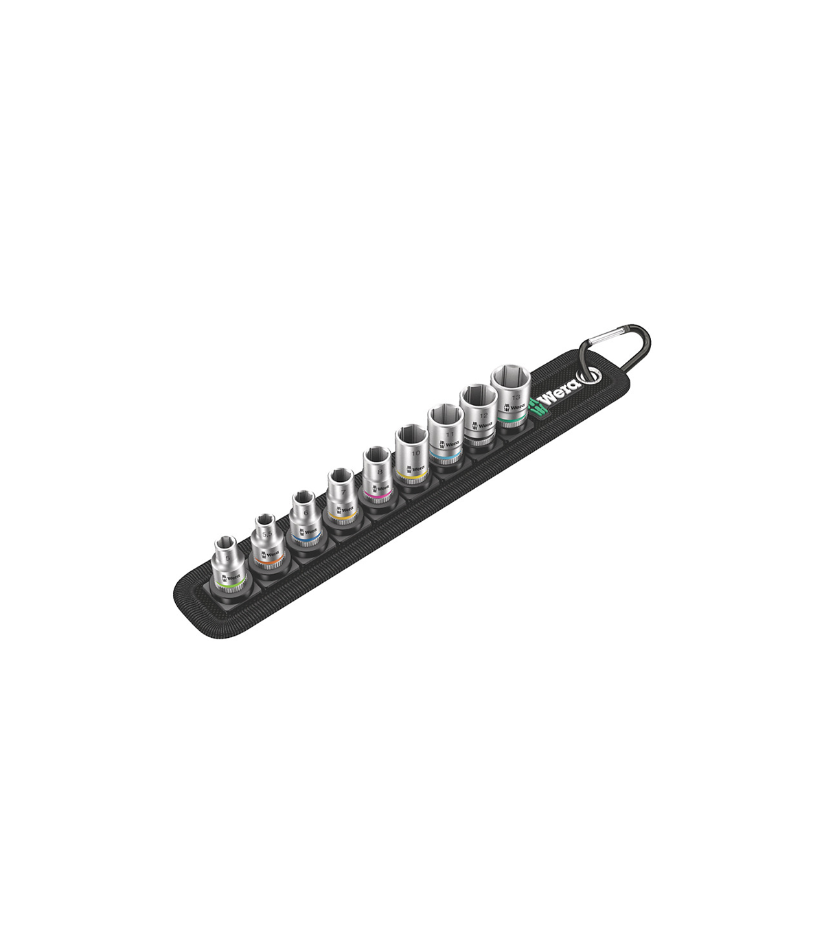 Jeu de 9 douilles Zyklop 1/4" Belt A 4 WERA